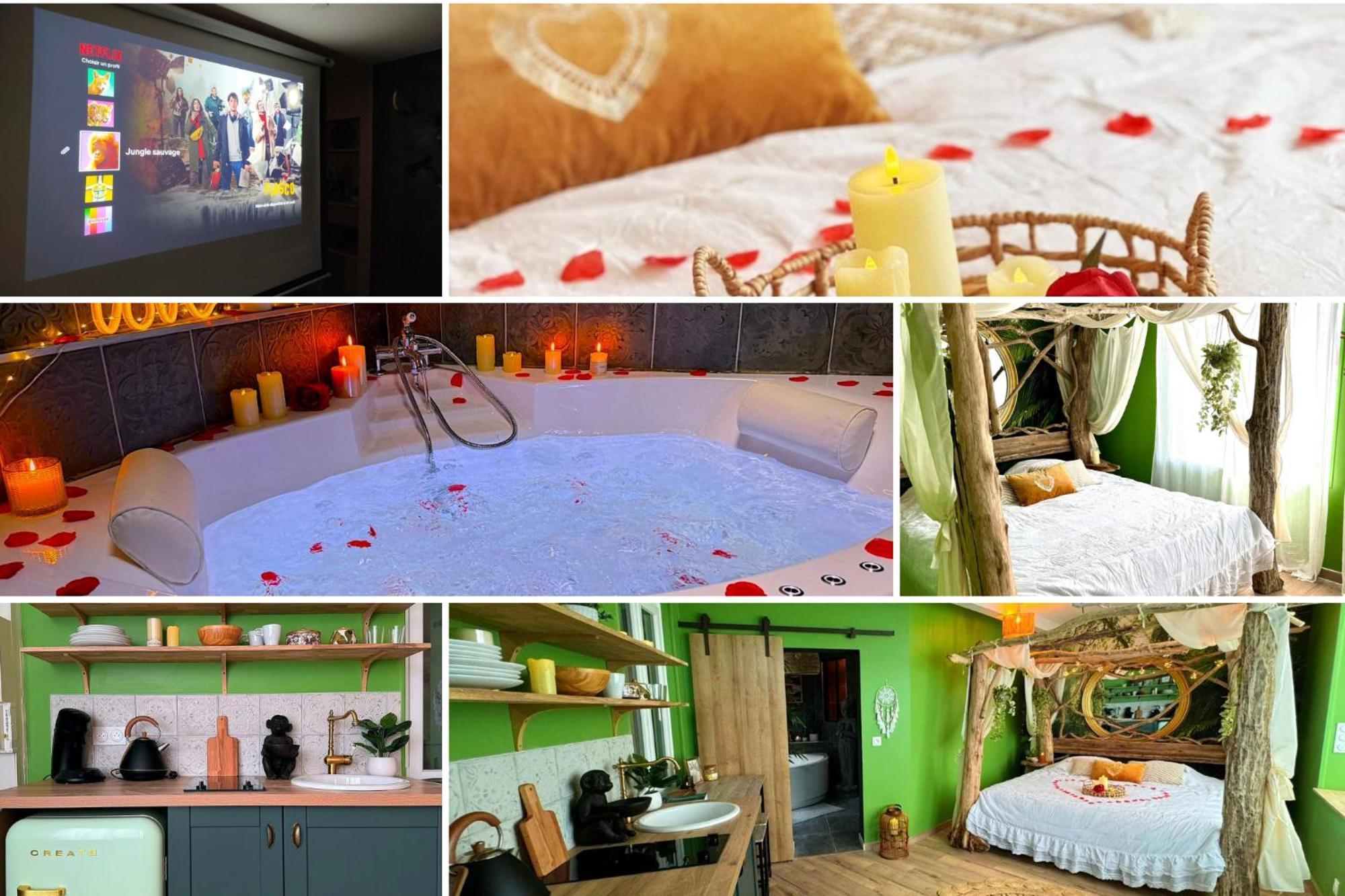 La Jungle Insolite, Spa, Ecran Cinema, Lit A Baldaquin King Size, Day Use, 10 Min Centre Amiens Extérieur photo